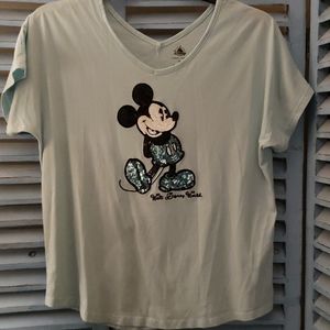 Disney Parks sequin Mickey mouse tee
